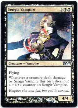 #113 Sengir Vampire MTG Magic 2014 (M14) Uncommon FOIL - Image 1