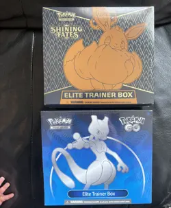 Pokemon TCG 2 Elite Trainer Box Shining Fates + Pokemon Go NEW/SEALED Rare Mint - Image 1