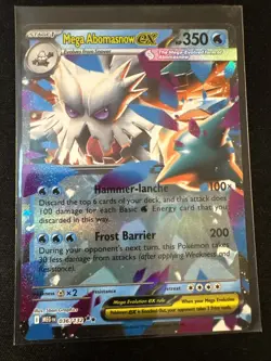 Pokemon TCG Mega Abomasnow EX Mega Evolution Card 036/132 Holo Full Art - Image 1