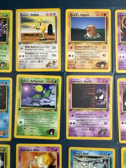 1st Edition Pokemon Card Lot Gym Heroes, Challenge LP/MP Sabrina's Abra 91/132 - Image 3