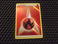 Fire Energy Reverse Holo Pokemon Card NM/LP 2013 - Image 1