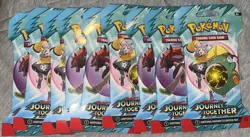 Pokemon Scarlet & Violet Journey Together Sleeved Booster Pack - Lot of 9 - Image 2