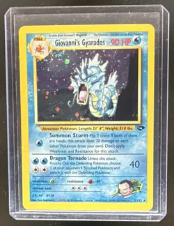 2000 Pokemon Gym Challenge Giovanni's Gyarados #5/132 - Image 1