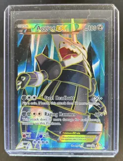 2015 Pokemon XY Primal Clash Aggron EX Ultra Rare #153/160 - Image 1