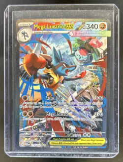 2025 Pokemon Mega Evolution Lucario ex Special Illustration Rare #179/132 - Image 1