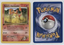 Blaine's Charmander 1st Ed. Pokemon Gym Heroes #61 2000 - Image 3