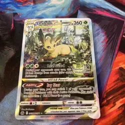 2023 POKEMON CROWN ZENITH #GG35/GG70 LEAFEON VSTAR Near Mint - Image 2