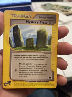 Pokemon TCG Uncommon non-holo trainer Mystery plate Beta 134/144 - Image 1
