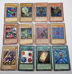 Yu-Gi-Oh 1st Ed 7 Colored Fish & Scapegoat | 12 Card Lot SDY/PSV Era - Image 1