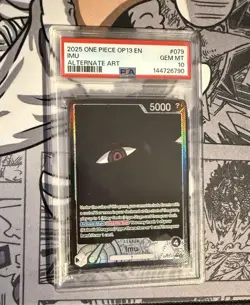 PSA 10 IMU Alternate Art #79 One Piece 2025 OP13-CARRYING On His Will - Image 1