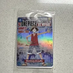 Bandai Monkey D. Luffy One Piece CCG US Voyage Promo Foil Character Card - Image 1