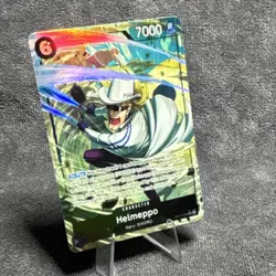 One piece Helmeppo OP11-092 Alternate Art Foil Super Rare A Fist of Divine Speed - Image 3