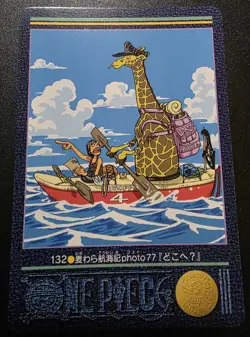 Usopp One Piece Visual Adventure #132 Bandai Carddass Japanese 2001 - Image 1