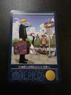 Sanji One Piece Visual Adventure #133 Bandai Carddass Japanese 2001 - Image 1