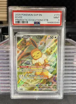 Pokemon Eevee TCG Scarlet & Violet Black Star Promo Card 173 PSA 9 - Image 1