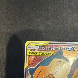 Pokemon TCG Eevee & Snorlax GX SM169 Sun And Moon TAG TEAM Promo Card - Image 2