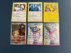 Pokemon Card Lot NM/LP Holo Pikachu 25/25, Team Rocket's Meowth 203/182 - Image 1