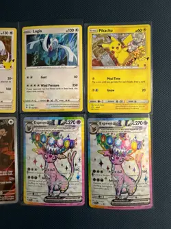 Pokemon Card Lot NM/LP Holo Pikachu 25/25, Team Rocket's Meowth 203/182 - Image 3