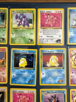 Pokemon Card Lot Gym Heroes, Challenge LP/MP Sabrina's Kadabra 56/132, Psyduck - Image 3