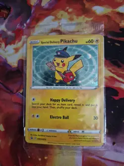 SEALED Special Delivery Pikachu SWSH074 Promo Card ! - Image 1
