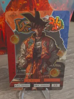 THICK Son Goku Drip Dragon Ball Z Super Prism Foil Modern Card Cyberpunk DBZ DBS - Image 1