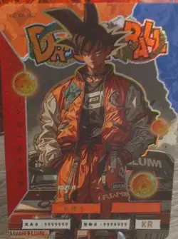 THICK Son Goku Drip Dragon Ball Z Super Prism Foil Modern Card Cyberpunk DBZ DBS - Image 2