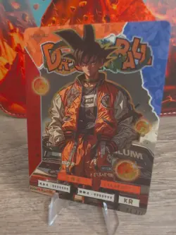 THICK Son Goku Drip Dragon Ball Z Super Prism Foil Modern Card Cyberpunk DBZ DBS - Image 4