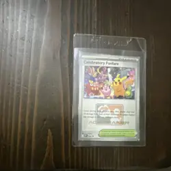 Pokemon Celebratory Fanfare Ace Trainer 2025 Holo Promo Trainer-Stadium Card - Image 1