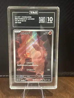 🔥Pokemon Charmander 168/165 Card 151 Art Rare Holo Japanese 2023 TAG 10🔥 - Image 1