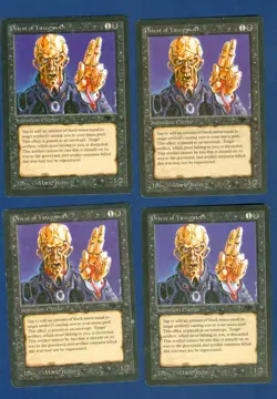 4 PRIEST OF YAWGMOTH common 1994 ANTIQUITIES Magic the Gathering Unplayed - Image 1