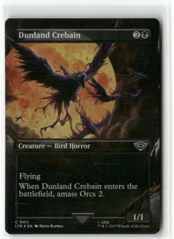 Dunland Crebain Borderless FOIL - The Lord of the Rings MTG NM - Image 1