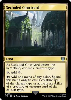 NM Secluded Courtyard, MTG, Lord of the Rings, Magic the Gathering, 330 - Image 1