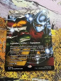 Raph's Jitte - Umezawa's Jitte 0019 TMNT Borderless MTG NM - Image 2