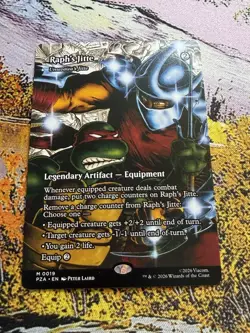 Raph's Jitte - Umezawa's Jitte 0019 TMNT Borderless MTG NM - Image 4