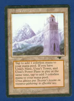 URZA'S TOWER (Mountains) uncommon 1994 Antiquities Magic the Gathering - Image 1
