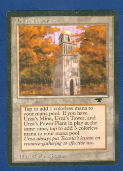 URZA'S TOWER (Forest) uncommon 1994 Antiquities Magic the Gathering - Image 1
