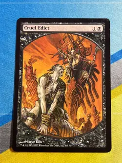 Magic the Gathering MTG Magic the Gathering MTG Textless Promo CRUEL EDICT - Image 1