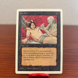 MTG Unlimited Sacrifice Vintage Legacy NM - Image 1