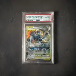 Pokemon Lucario & Melmetal GX 083/173 Tag Team GX All Stars Holo Japanese PSA 10 - Image 1