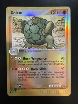 Pokemon TCG Golem EX Dragon 5/97 Reverse Holo Rare HP - Image 1