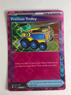 Pokemon TCG Surging Sparks Ace Spec Precious Trolley 185/191 Near Mint - Image 1