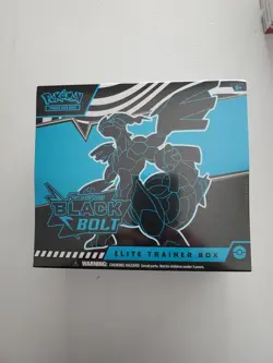 Pokemon TCG Black Bolt ETB Elite Trainer Box Factory Sealed Scarlet Violet - Image 1