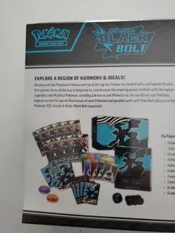 Pokemon TCG Black Bolt ETB Elite Trainer Box Factory Sealed Scarlet Violet - Image 4