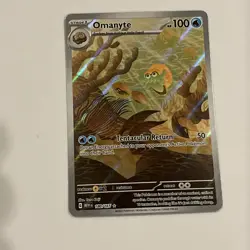 Omanyte 180/165 Sv: Scarlet & Violet 151 Holo Full Art Pokemon Card - Image 1