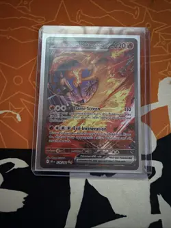 Pokemon TCG Team Rockets Moltres EX Card 229/182 Destined Rivals - Image 4