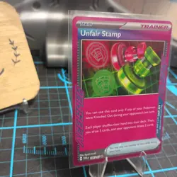 Pokemon TCG Unfair Stamp 165/167 Twilight Masquerade ACE SPEC Holofoil NM 30th - Image 3