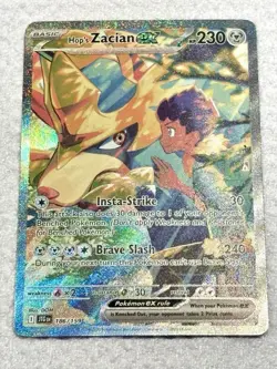 Hop’s Zacian ex 186/159 Journey Together SV Special Illustration Rare Pokemon NM - Image 3