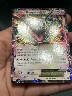 Pokemon TCG Rayquaza EX Promo 2016 Shiny Holo XY69 Basic Dragon XY- MP - Image 3
