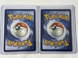 Pokemon TCG Psyduck MEP007 + Golduck MEP 008 Black Star Promo Holo NM-M - Image 2