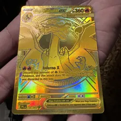 Mega Charizard X EX Gold Hyper Rare 130/094 Pokemon Phantasmal Flames English - Image 3